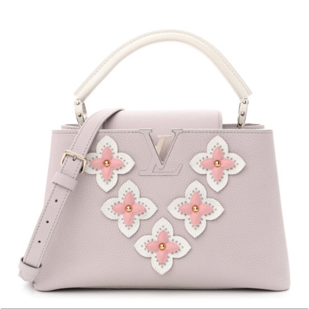 Limited Authentic Louis Vuitton Capucine light purple floral